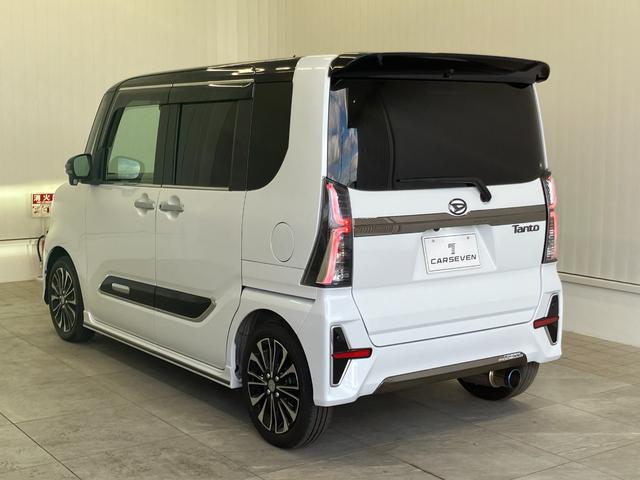 タント カスタムRSセレクション ツートンカラー 1オーナー車 修復歴無 純正ナビ・12.8インチリアモニター・ドラレコ・15インチアルミ rosso modelloマフラー シートカバー 全方位カメラ 障害物センサ 追従型クルコン(6枚目)