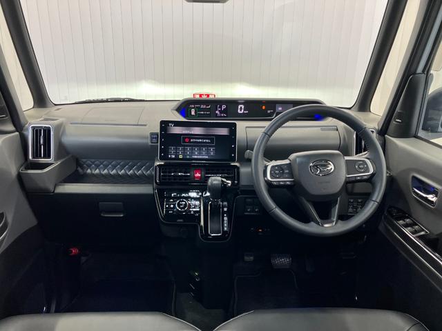 タント カスタムRSセレクション ツートンカラー 1オーナー車 修復歴無 純正ナビ・12.8インチリアモニター・ドラレコ・15インチアルミ rosso modelloマフラー シートカバー 全方位カメラ 障害物センサ 追従型クルコン(11枚目)