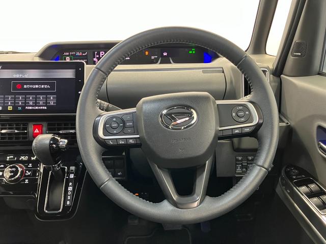 タント カスタムRSセレクション ツートンカラー 1オーナー車 修復歴無 純正ナビ・12.8インチリアモニター・ドラレコ・15インチアルミ rosso modelloマフラー シートカバー 全方位カメラ 障害物センサ 追従型クルコン(12枚目)