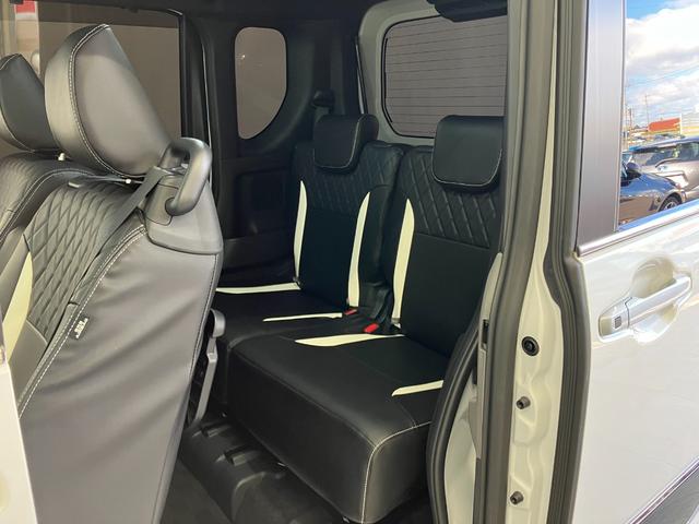 タント カスタムRSセレクション ツートンカラー 1オーナー車 修復歴無 純正ナビ・12.8インチリアモニター・ドラレコ・15インチアルミ rosso modelloマフラー シートカバー 全方位カメラ 障害物センサ 追従型クルコン(46枚目)