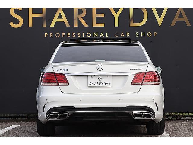Eクラス E250 アバンギャルド パナメリカーナグリル AMG4本出しマフラー(カッター) AMGリアディフューザー カーボンサイドミラー カールソン20インチAW 360度カメラ ETC レーダーセーフティPKG ルーフスポイラー(10枚目)