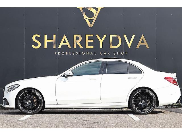 Cクラス C250スポーツ パナメリカーナグリル AMG63カスタムバンパー AMGリヤディフューザー AMGマフラー(カッター) AMGtype20インチクロススポークAW トランクスポイラー パノラミックスライディングルーフ(12枚目)