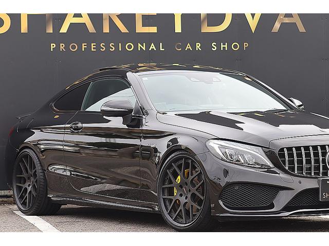 Cクラス C180クーペ スポーツ パナメリカーナグリル イエローブレーキキャリパー パノラミックスライディングルーフ ジース・シュレンザーマフラー H&Rダウンサス ハイパーフォージド20インチAW レーダーセーフティPKG HUD(14枚目)