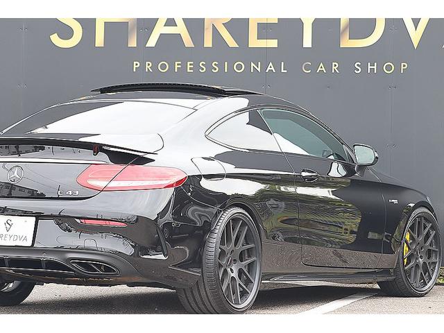 Cクラス C180クーペ スポーツ パナメリカーナグリル イエローブレーキキャリパー パノラミックスライディングルーフ ジース・シュレンザーマフラー H&Rダウンサス ハイパーフォージド20インチAW レーダーセーフティPKG HUD(19枚目)