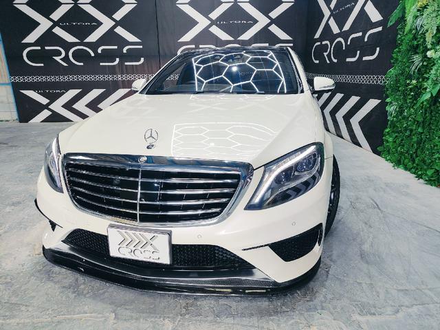 Ｓクラス Ｓ６３　ＡＭＧロング　Ｓ６３　ＡＭＧロング　ナビ　クリアランスソナー　　パノラミックサンルーフ　スマートキー　アルミホイール　革シート　パワーシート　全周囲カメラ・社外ドライブレコーダー（2枚目）