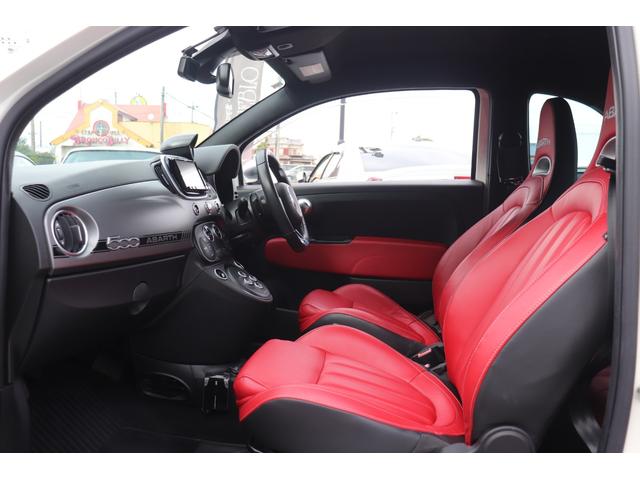 アバルト595 ツーリズモ ASSO17インチAW/タイベルWP交換済み(R7.3)/社外ナビ/地デジ/Bカメラ/赤革/ドラレコ(50枚目)