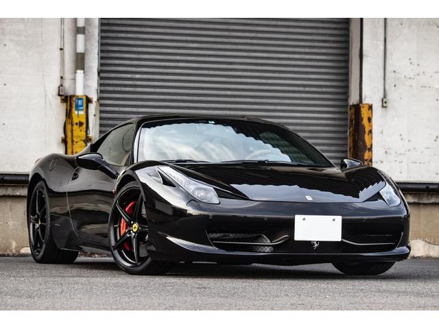 ４５８イタリア Ｆ１　ＤＣＴ　左Ｈ　正規Ｄ車　東名スポーツマフラー　２０ｉｎマットブラックＡＷ　カーボンブレーキ　レッドブレーキキャリパー　レッドレブカウンター　タンレザーインテリ　フル電動シート　シートヒーター　ルーフ内張張替済（2枚目）