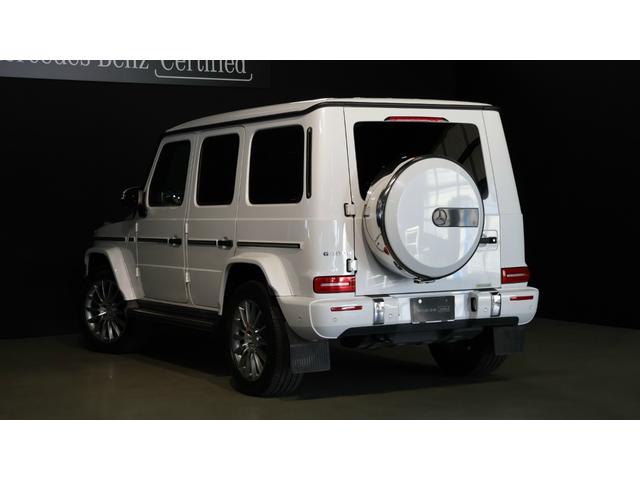 Gクラス G400d AMGライン レーダーセーフティP アダプティブダンピングシステム ラグジュアリーP ガラスS/R Burmesterサラウンドサウンドシステム 本革巻スポーツステアリング 360°カメラシステム 正規認定中古車(4枚目)