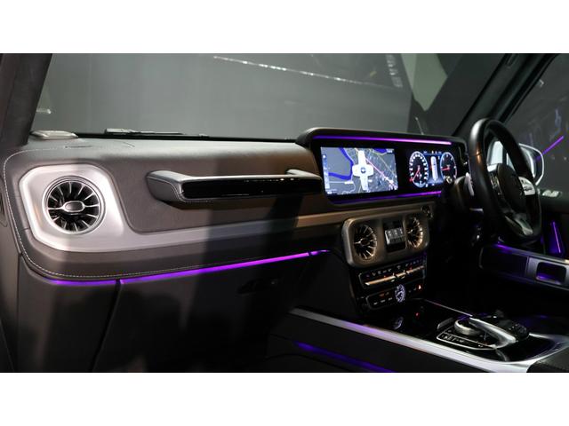 Gクラス G400d AMGライン レーダーセーフティP アダプティブダンピングシステム ラグジュアリーP ガラスS/R Burmesterサラウンドサウンドシステム 本革巻スポーツステアリング 360°カメラシステム 正規認定中古車(13枚目)
