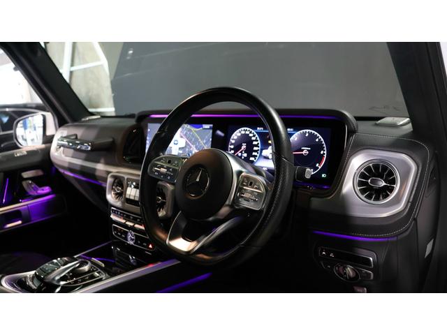 Gクラス G400d AMGライン レーダーセーフティP アダプティブダンピングシステム ラグジュアリーP ガラスS/R Burmesterサラウンドサウンドシステム 本革巻スポーツステアリング 360°カメラシステム 正規認定中古車(14枚目)