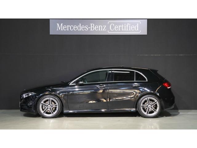 Aクラス A200d AMGラインパッケージ レーダーセーフティP パノラミックS/R アドバンスドP AMGレザーエクスクルーシブP ヘッドアップディスプレイ 360°カメラシステム アダプティブハイビームアシストプラス ETC 正規認定中古車(3枚目)