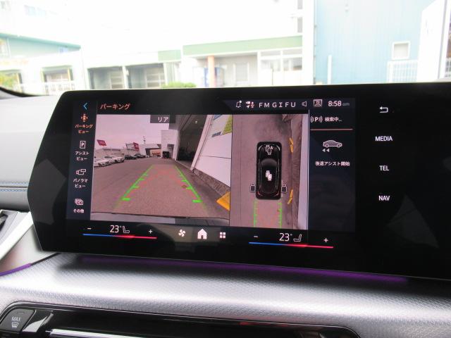 高画質の全方位カメラとなります。コーナーセンサー状況と並行して確認できます。