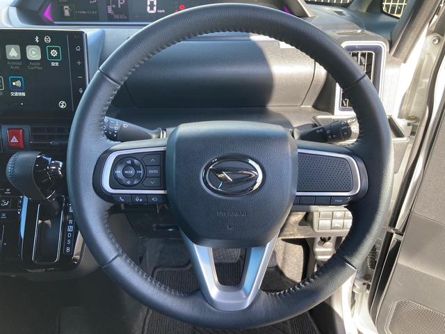 タント カスタムＲＳ　両側パワースライドドア・バックカメラ・アラウンドビューモニター・ハーフレザーシート・アイドリングストップ・プッシュスタート・ブラックルーフ（13枚目）