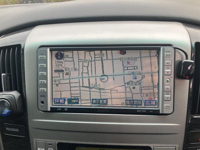 アルファードＶ ＡＳ　ＨＤＤナビ地デジＴＶ　バックカメラ　両側パワースライドドア　ＥＴＣ　リアフリップダウンモニター　タイミングチェーン　スマートドアロック　８人乗り　Ｗエアコン　キセノンヘッドライト（12枚目）