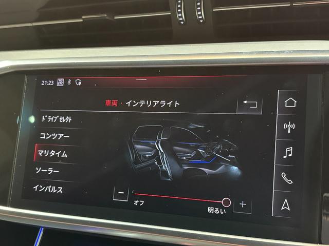 Ａ６ ５５ＴＦＳＩクワトロ　Ｓライン　アシスタンス／パワーアシスト／リヤコンフォートＰＫＧ　２１インチＡＷ　パワークロージングドア　Ｆ／Ｒシートヒーター　４ゾーンＡＣ　エアクオリティＰ　後席サンブラインド　純正ナビＴＶ　全周囲カメラ　禁煙（27枚目）