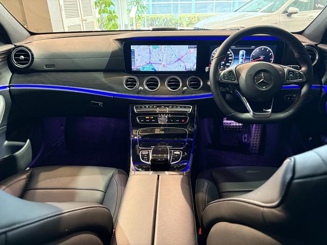 Eクラス E250 アバンギャルド スポーツ レザーPKG 本革シート Brumester 前後席シートヒーター エアバランスPKG 前後ドラレコ 木目調パネル レーダーセーフティPKG フットトランクオープナー ナビTV 360度カメラ 禁煙車(9枚目)