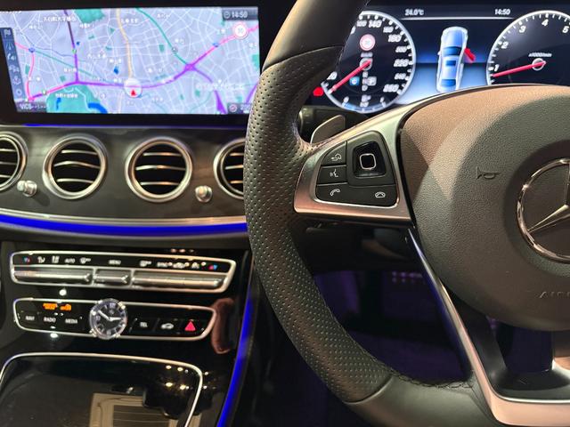 Eクラス E250 アバンギャルド スポーツ レザーPKG 本革シート Brumester 前後席シートヒーター エアバランスPKG 前後ドラレコ 木目調パネル レーダーセーフティPKG フットトランクオープナー ナビTV 360度カメラ 禁煙車(13枚目)