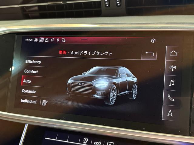 Ａ６ ４０ＴＤＩクワトロスポーツ　Ｓラインパッケージ　ＯＰ２１インチＡＷ　パワークロージングドア　バルコナレザースポーツシート　ワイヤレスチャージ　前後ドラレコ　ＭＭＩナビＴＶ　３６０度カメラ　ＨＤマトリクスＬＥＤライト　電動トランク　１オーナー　禁煙車（23枚目）