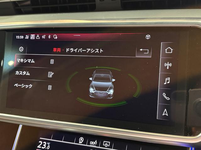 Ａ６ ４０ＴＤＩクワトロスポーツ　Ｓラインパッケージ　ＯＰ２１インチＡＷ　パワークロージングドア　バルコナレザースポーツシート　ワイヤレスチャージ　前後ドラレコ　ＭＭＩナビＴＶ　３６０度カメラ　ＨＤマトリクスＬＥＤライト　電動トランク　１オーナー　禁煙車（32枚目）