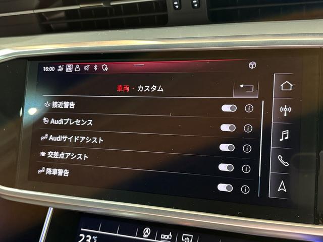 Ａ６ ４０ＴＤＩクワトロスポーツ　Ｓラインパッケージ　ＯＰ２１インチＡＷ　パワークロージングドア　バルコナレザースポーツシート　ワイヤレスチャージ　前後ドラレコ　ＭＭＩナビＴＶ　３６０度カメラ　ＨＤマトリクスＬＥＤライト　電動トランク　１オーナー　禁煙車（33枚目）