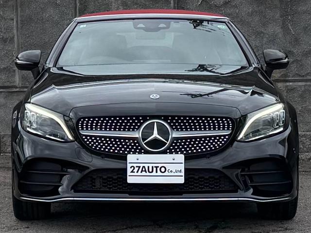 Cクラス C180カブリオレスポーツ レザーエクスクルーシブパッケージ/ワンオーナー/後期型/赤革シート/赤幌/電動オープン/レーダーセーフティ/ACC/アンビエントライト/シートヒーター/HUD/LEDヘッド/純正19インチAW(3枚目)