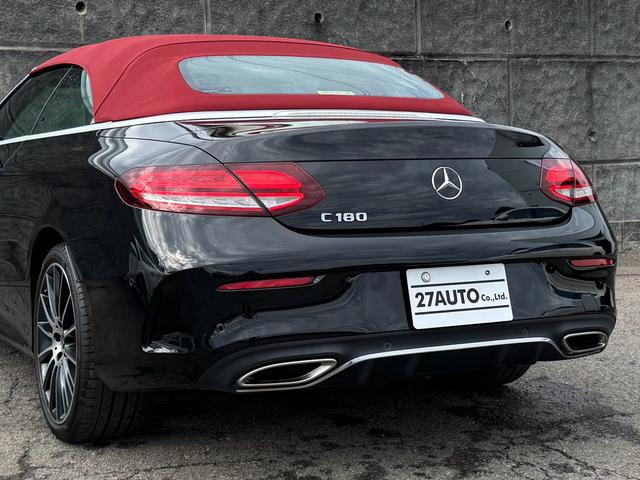 Cクラス C180カブリオレスポーツ レザーエクスクルーシブパッケージ/ワンオーナー/後期型/赤革シート/赤幌/電動オープン/レーダーセーフティ/ACC/アンビエントライト/シートヒーター/HUD/LEDヘッド/純正19インチAW(31枚目)