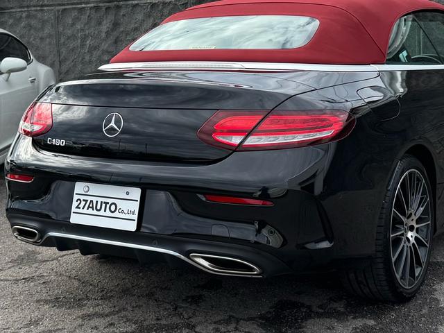 Cクラス C180カブリオレスポーツ レザーエクスクルーシブパッケージ/ワンオーナー/後期型/赤革シート/赤幌/電動オープン/レーダーセーフティ/ACC/アンビエントライト/シートヒーター/HUD/LEDヘッド/純正19インチAW(34枚目)