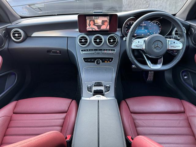 Cクラス C180カブリオレスポーツ レザーエクスクルーシブパッケージ/ワンオーナー/後期型/赤革シート/赤幌/電動オープン/レーダーセーフティ/ACC/アンビエントライト/シートヒーター/HUD/LEDヘッド/純正19インチAW(41枚目)