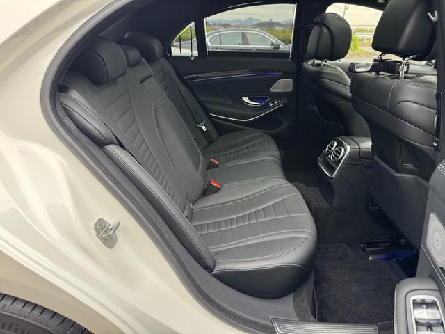 Sクラス S400ハイブリッド エクスクルーシブ AMGスポーツパッケージ/レーダーセーフティ/黒革シート/シートヒーター/クーラ/パノラマサンルーフ/ブルメスター/イージークローザー/サンシェード/全方位カメラ/ACC/LED/純正19インチAW(45枚目)