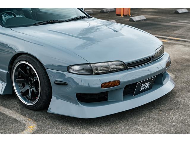 シルビア K’s 社外エアロ(F/S/R)Sparcoステアリング FRPボンネット HKSエアクリ 社外砲弾マフラー RGパワーラジエーター クスコ車高調 ORIGIN 17inchAW ADVANタイヤ(12枚目)