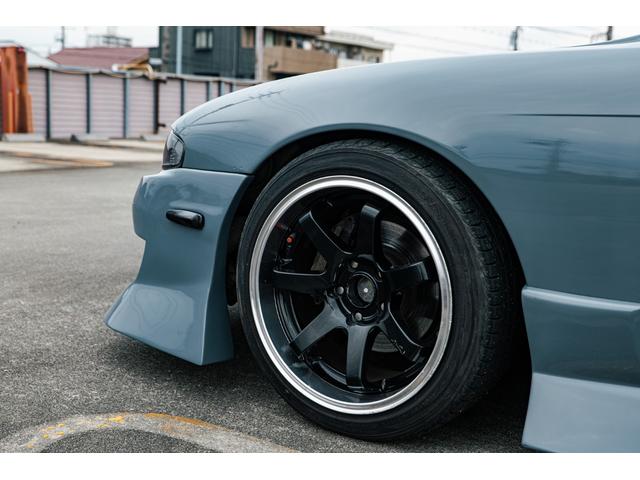 シルビア K’s 社外エアロ(F/S/R)Sparcoステアリング FRPボンネット HKSエアクリ 社外砲弾マフラー RGパワーラジエーター クスコ車高調 ORIGIN 17inchAW ADVANタイヤ(35枚目)