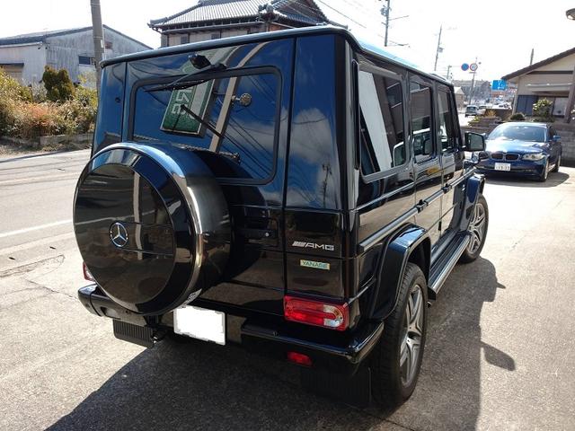 Ｇクラス Ｇ６３　黒本革　スライディングルーフ　Ｇナビ　ＴＶ（フルセグ）アダプティブクルーズ　キセノンヘッド　シートベンチレーター　バックカメラ　クリアランスソナー（3枚目）