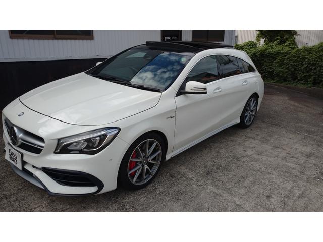 ＣＬＡクラス シューティングブレーク ＣＬＡ４５　４マチック　シューティングブレーク　後期モデル　レーダーセーフティＰＫＧ　パノラマスライディングルーフ　Ｇナビ　ＴＶ　バックカメラ　黒革　シートヒーター　パワーシート　ＬＥＤヘッドライト　１８インチＡＷ　キーレスゴー　パワーバックドア（5枚目）