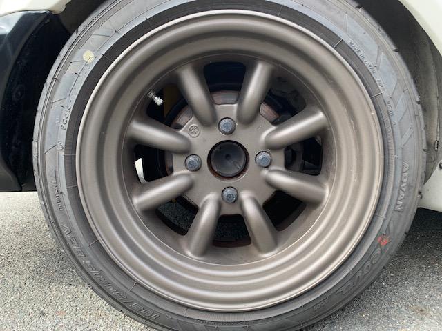 カローラレビン ＧＴＶ　ワタナベ１５ＡＷ　アペックスマフラー　トラストタコ足　運転席レカロシート（並行物）　モモステアリング　前後タワーバー　前後社外サスペンション　パワーフィルター　オイルクーラー　オイルキャッチタンク（78枚目）