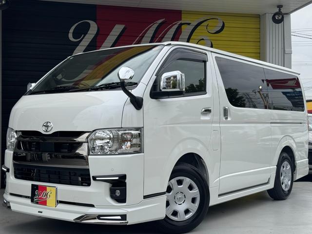 ハイエースバン スーパーＧＬ　ダークプライムＩＩ　ユーザー買取車　モデリスタフルエアロ　デジタルインナーミラー　両側パワースライド　レーンキープ　電格ミラー　プッシュスタート　ＡＣ１００Ｖ（2枚目）