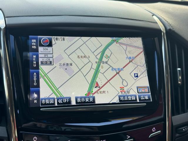 キャデラックＡＴＳクーペ プレミアム　ユーザー買取車　左ハンドル　白革シート　サンルーフ　純正１８インチＡＷ社外ナビ　バックカメラ　パーキングセンサー　ＥＴＣ（7枚目）