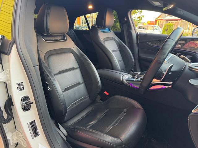 GT 4ドアクーペ 43 4マチック+ ユーザー買取車 KW車高調 フロントスポイラー リアスプリッター RSP エクスクルーシブPKG HUD ブルメスター 黒革シート  シートヒーター&クーラー 純正ナビ 全方位カメラ Bカメラ(19枚目)