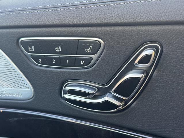 Sクラス S400d 後期 AMGラインプラス レザーエクスクルーシブPKG ベーシックPKG ブルメスター カールソン20インチAW サンルーフ ローダウン 黒革シート シートヒーター&ベンチレーション 純正ナビTV(10枚目)