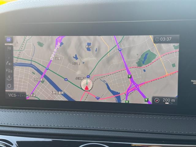 Sクラス S400d 後期 AMGラインプラス レザーエクスクルーシブPKG ベーシックPKG ブルメスター カールソン20インチAW サンルーフ ローダウン 黒革シート シートヒーター&ベンチレーション 純正ナビTV(11枚目)