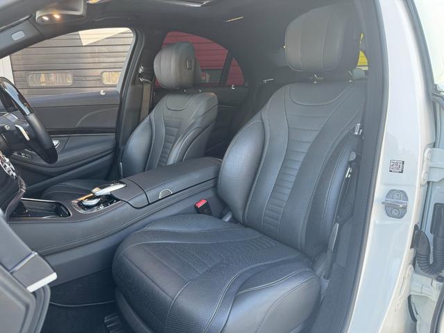 Sクラス S400d 後期 AMGラインプラス レザーエクスクルーシブPKG ベーシックPKG ブルメスター カールソン20インチAW サンルーフ ローダウン 黒革シート シートヒーター&ベンチレーション 純正ナビTV(22枚目)