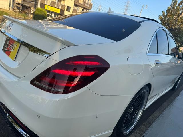 Sクラス S400d 後期 AMGラインプラス レザーエクスクルーシブPKG ベーシックPKG ブルメスター カールソン20インチAW サンルーフ ローダウン 黒革シート シートヒーター&ベンチレーション 純正ナビTV(44枚目)