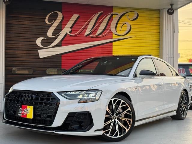 A8 55TFSIクワトロ ワンオーナー SラインPKG コンフォートPKG ブラックスタイリングPKG オプション21インチAW サンルーフ BANG&OLUFSENスピーカー 茶革シート ベンチレーション エアサス(2枚目)