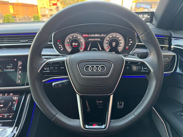 A8 55TFSIクワトロ ワンオーナー SラインPKG コンフォートPKG ブラックスタイリングPKG オプション21インチAW サンルーフ BANG&OLUFSENスピーカー 茶革シート ベンチレーション エアサス(6枚目)