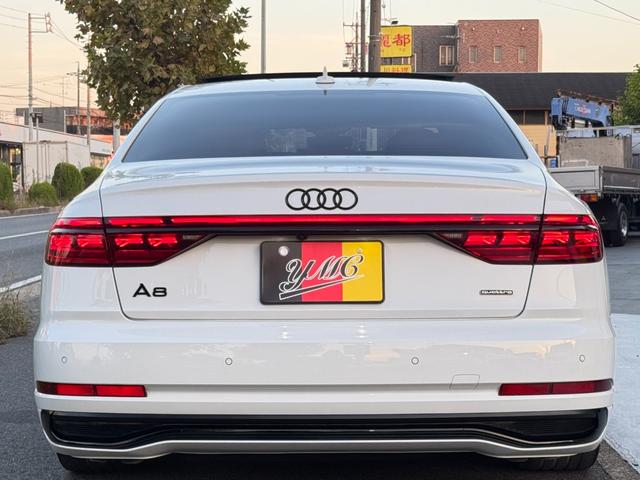 A8 55TFSIクワトロ ワンオーナー SラインPKG コンフォートPKG ブラックスタイリングPKG オプション21インチAW サンルーフ BANG&OLUFSENスピーカー 茶革シート ベンチレーション エアサス(40枚目)
