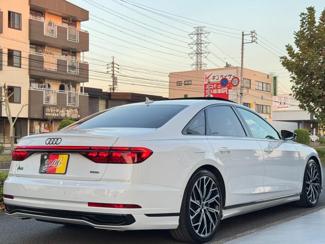 A8 55TFSIクワトロ ワンオーナー SラインPKG コンフォートPKG ブラックスタイリングPKG オプション21インチAW サンルーフ BANG&OLUFSENスピーカー 茶革シート ベンチレーション エアサス(44枚目)