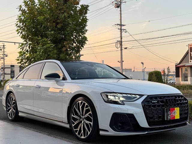 A8 55TFSIクワトロ ワンオーナー SラインPKG コンフォートPKG ブラックスタイリングPKG オプション21インチAW サンルーフ BANG&OLUFSENスピーカー 茶革シート ベンチレーション エアサス(45枚目)