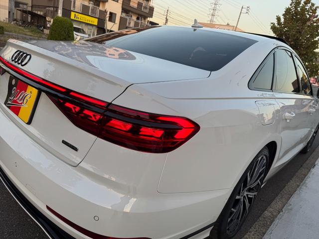 A8 55TFSIクワトロ ワンオーナー SラインPKG コンフォートPKG ブラックスタイリングPKG オプション21インチAW サンルーフ BANG&OLUFSENスピーカー 茶革シート ベンチレーション エアサス(48枚目)