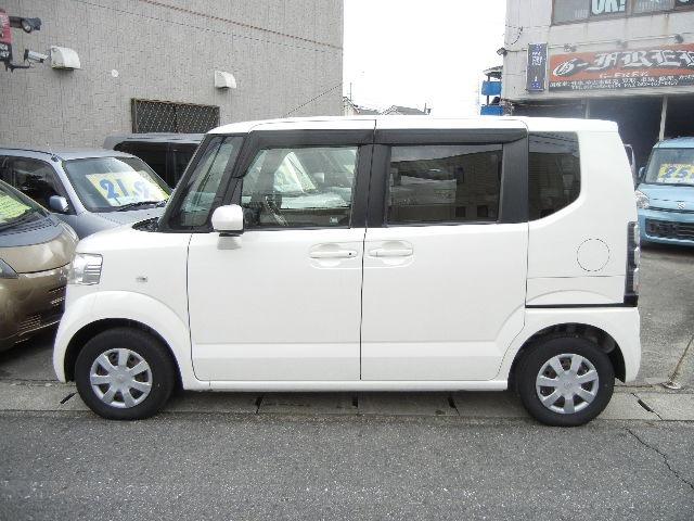 N-BOX Wエアバック ABS スマートキー 社外メモリーナビ ワンゼグTV CD ETC 左パワースライド 電動格納ミラー ワンオーナー車(6枚目)