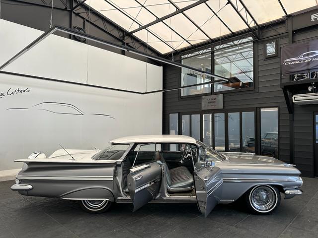 シボレーインパラ 1959y ワイヤーホイール ホワイトリボンタイヤ コラムAT フロントベンチシート(11枚目)