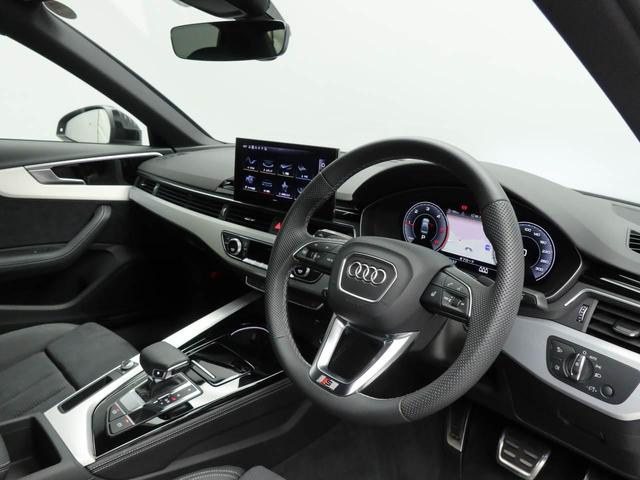 Ａ４ ３５ＴＤＩ　Ｓライン　元デモカー　ブラックスタイリング　黒ハーフ革シート（前後席ヒーター・運転席シートメモリー付き）　ステアリングヒーター　マトリクスＬＥＤライト　全周囲カメラ　レーダークルコン　プライバシーガラス　ＴＶ（7枚目）